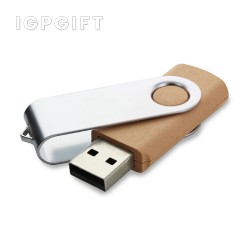 โลหะ + ไม้ซึ่งเป็น USB ที่เป็นมิตรต่อสิ่งแวดล้อม
