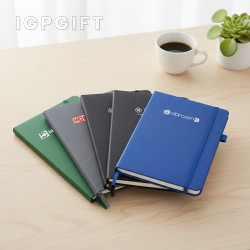 หนังสือบันทึกปกแข็งขนาด A5 ผ้า PU