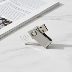 USB ดิสก์หมุนคริสตัล (ไฟ LED) - 4GB