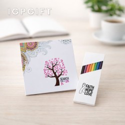 ชุดสมุดภาพสีสันและดินสอสี