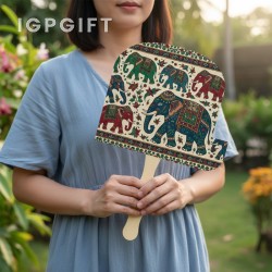 ลวดลายช้างพัดมือ