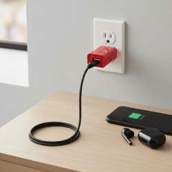 อุปกรณ์ชาร์จผนัง USB หลายฟังก์ชัน