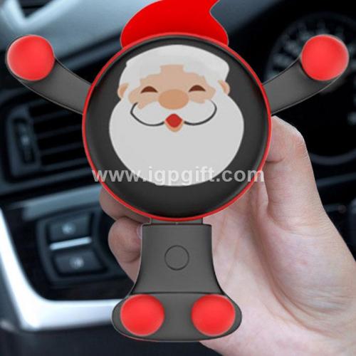 Santa claus and deer creative phone holder