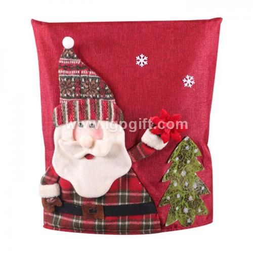 Christmas linen seat cover