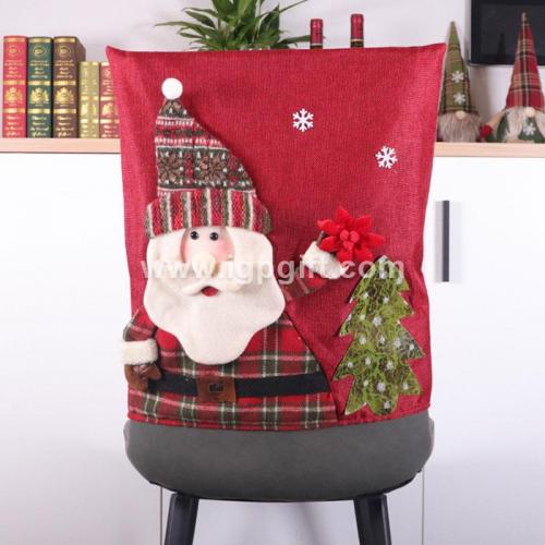 Christmas linen seat cover