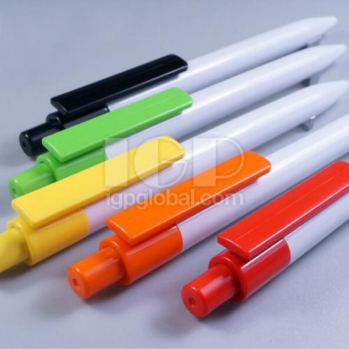 Candy color push ball pen