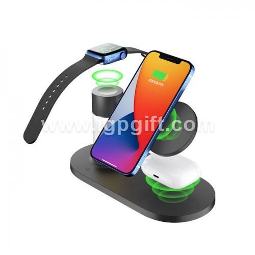 4in1 Multi-functional Wireless Charging Base with Light