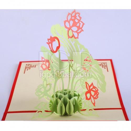 3D Plant Greeting Card
