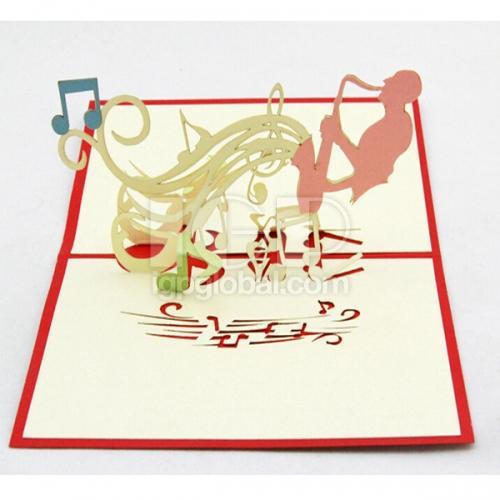 Paper Sculpture Note Greeting Card
