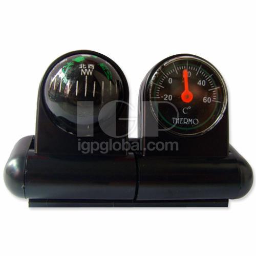 Car Compass Ball + Thermometer