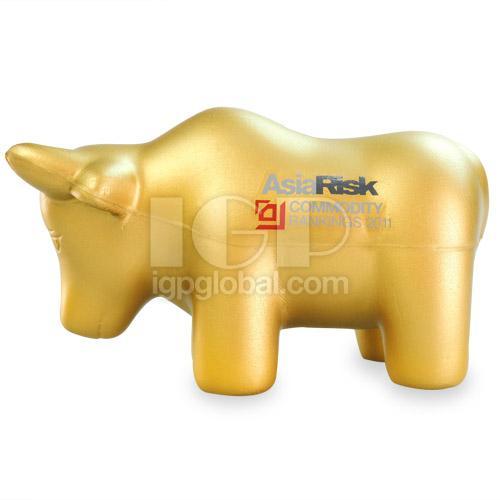 Golden bull stress ball