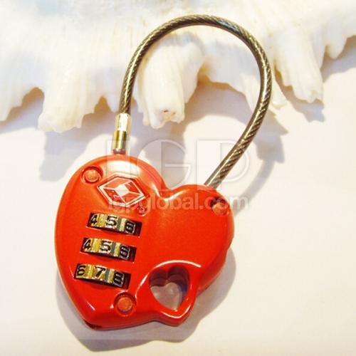 Heart-shaped Customs Lock