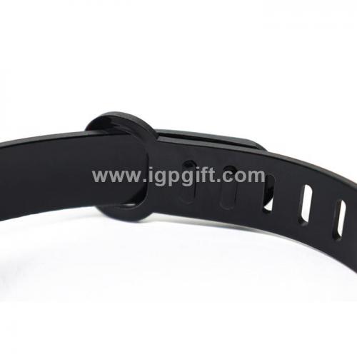 Waterproof wrist band with soft rubber bracelet