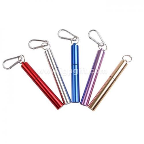 Stainless steel retractable straw