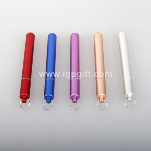 Stainless steel retractable straw