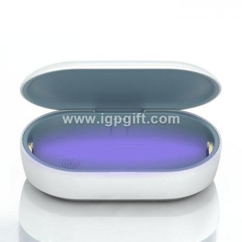 UV wireless fast-charge sterilising tray