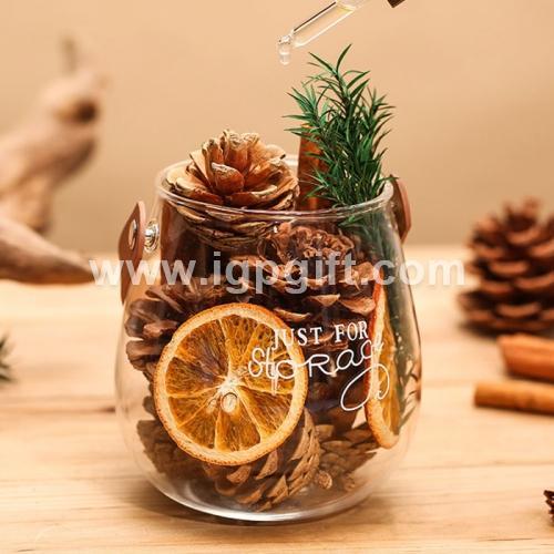 Dried Flower Fireless Aromatherapy Cup - Cinnamon