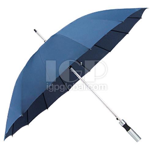 16-bone Single Color Straight Rod Umbrella