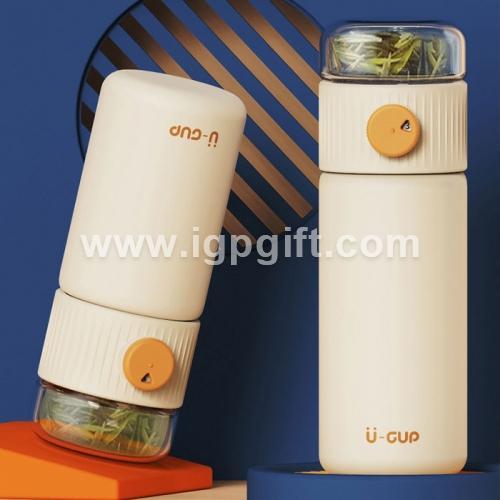 Stainless Steel Thermal Tumbler With Tea Strainer
