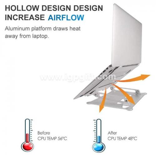 Foldable aluminium alloy lifting stand