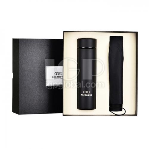 Boutique business thermos cup & umbrella gift set